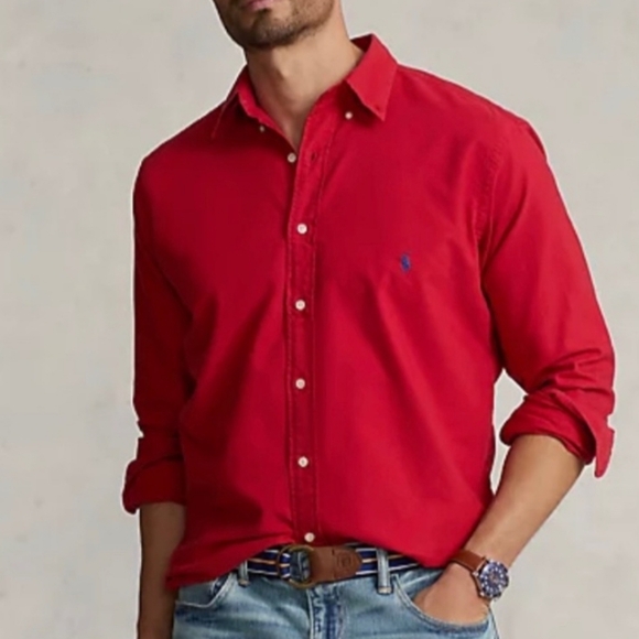 Ralph Lauren Silk And Linen Blend Button Down Shirt - Picture 4 of 10